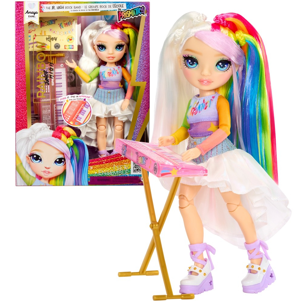 Rainbow High Junior - Модная кукла Amaya (Радужная) Rock Band 565772