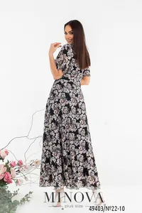 Платье 22-10-черный Minova