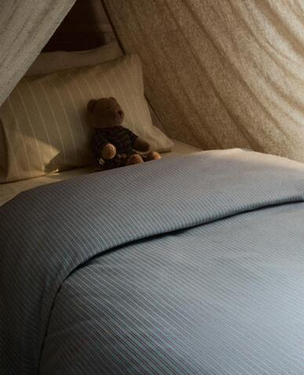 ZARA HOME ДЕТСКИЙ ПОДОДЕЯЛЬНИК В ПОЛОСКУ, СИНИЙ