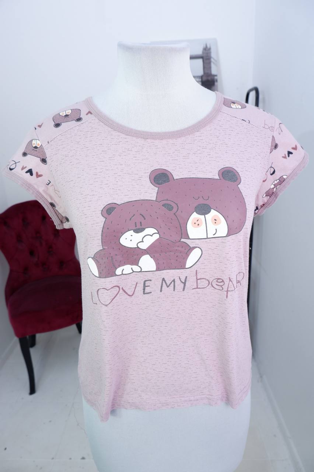 Футболка для дома, визуально на 44 размер