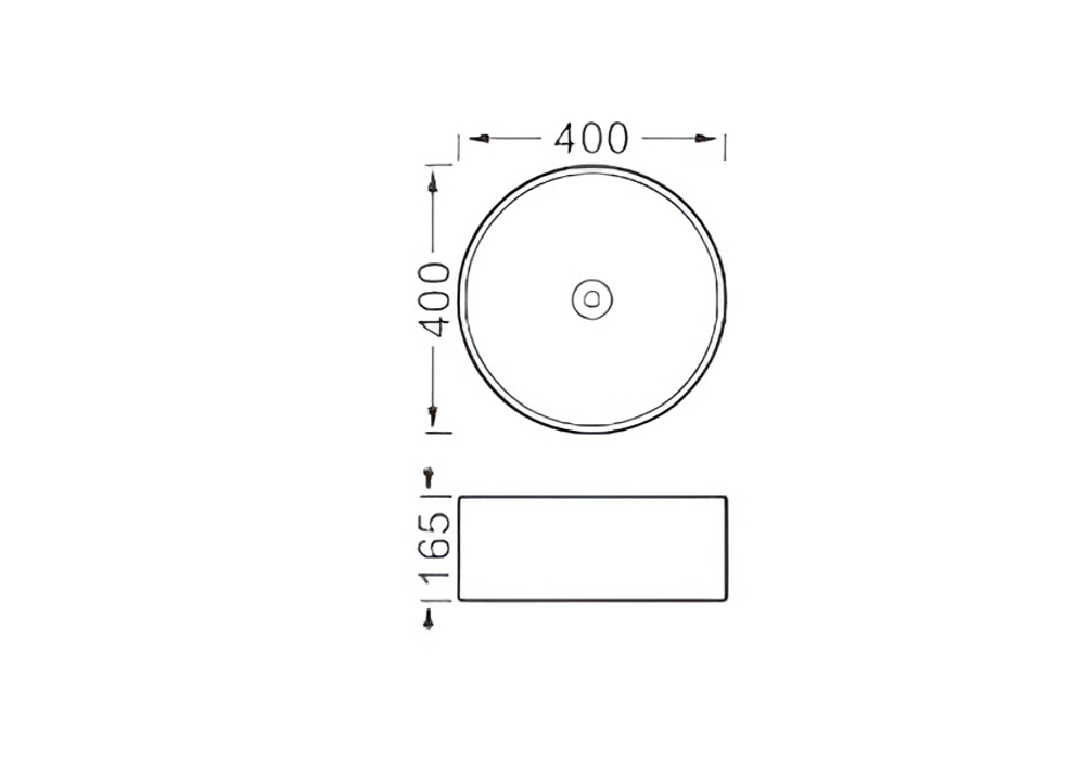 Раковина накладная для установки на столешницу AQUATEK AQ5118-MB 400*400*165, матовый черный
