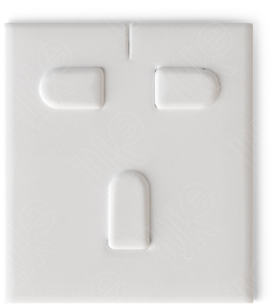 Вкладыш 03/наклонный/для гарнитура/3 язычка/прорезь для нитки