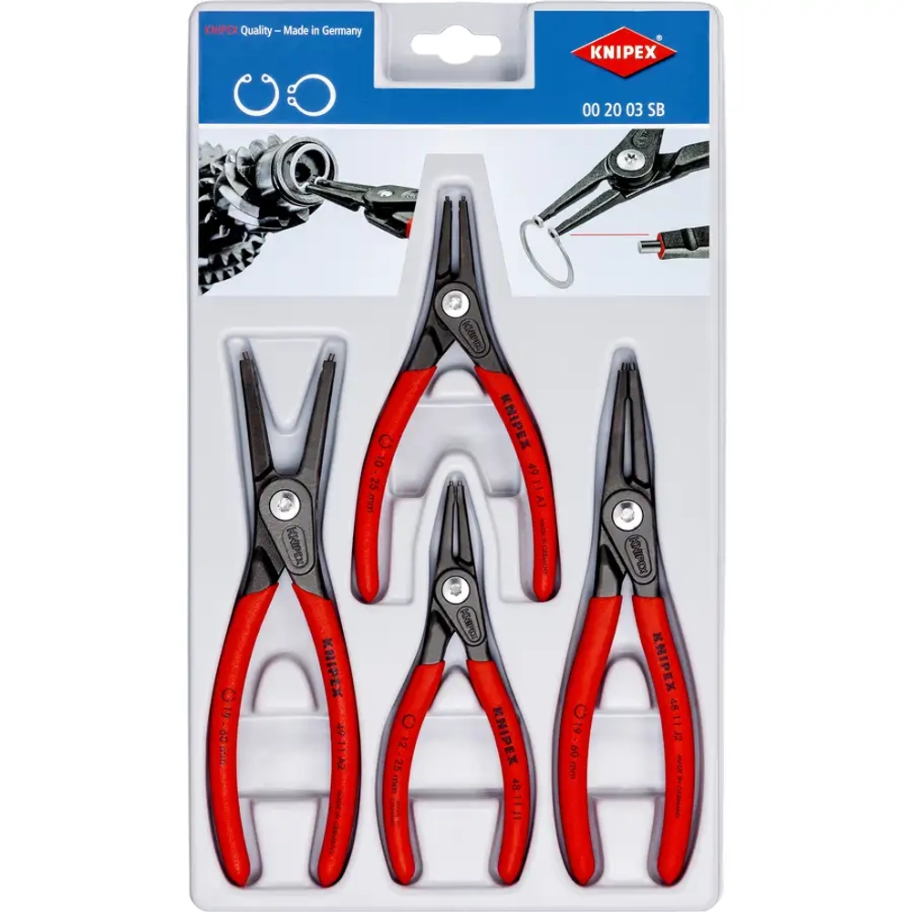 Набор прецизионных щипцов для стопорных колец Knipex 00 20 03 SB
