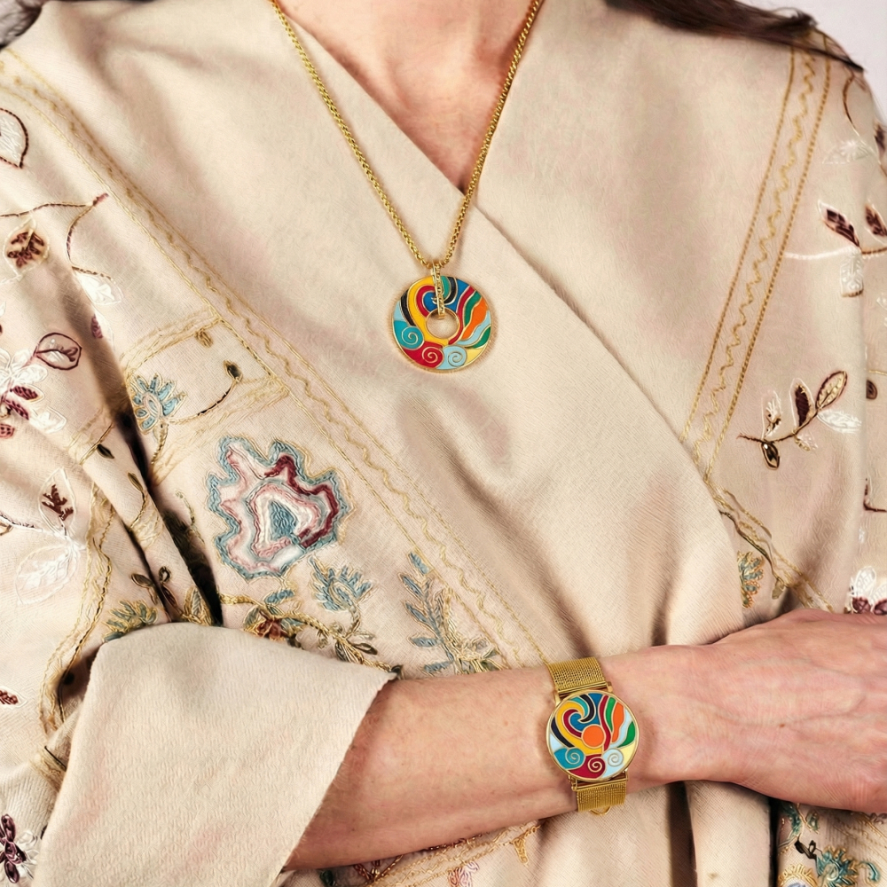 Браслет Fiore Luna на металлическом ремешке CB13784-3 G