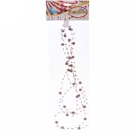 Бусы на ёлку 2м «Роса» d-7,5мм, Шоколад