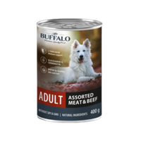Mr.Buffalo 400г конс. Assorted Meat&Beef Влажный корм для взрослых собак Ассорти с говядиной