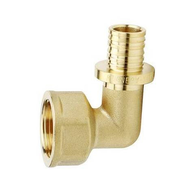 Переход на внутреннюю резьбу угловой Varmega Slide-fit - 20 x 3/4" (для PEX труб, латунь)