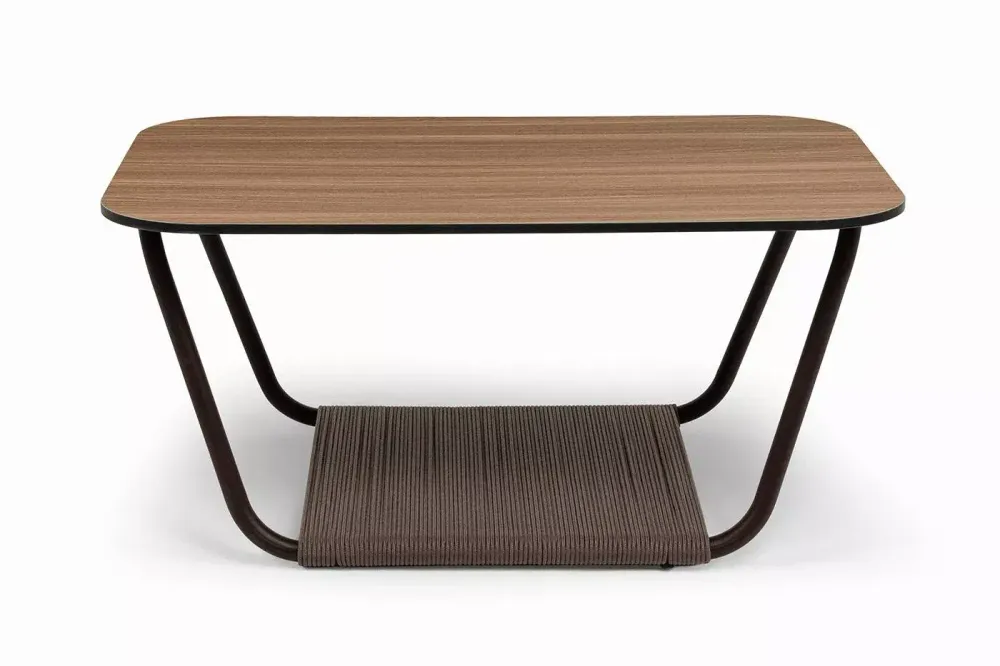 "Гранада" журнальный стол 90х60см из HPL, цвет "дуб"