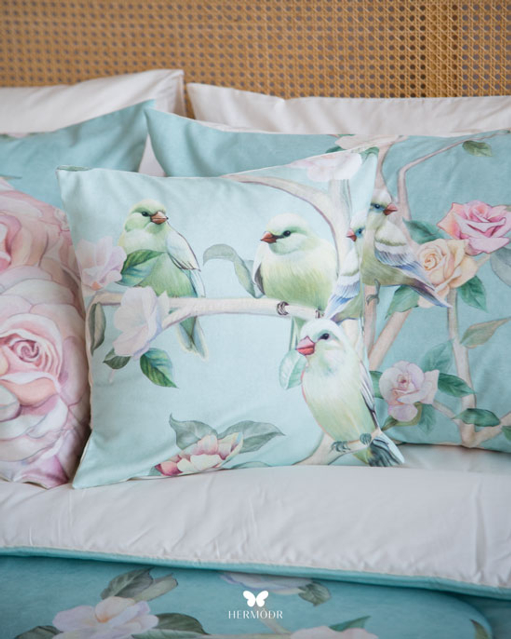 Комплект постельного белья двуспальный Hayat Hermodr 8 предметов 130220272 Иран