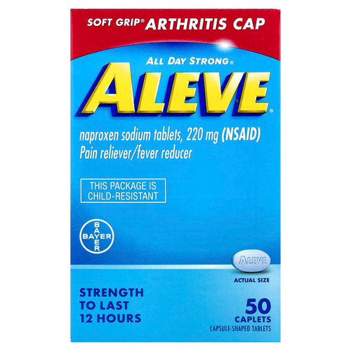 Aleve, Напроксен в таблетках, 220 мг, 50 капсул
