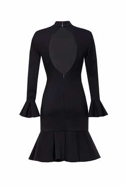 Трикотажное платье черное 11-02-22 SS