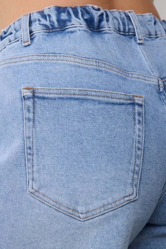 Шорты из денима на резинке, голубой