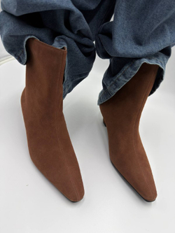 Ботильоны женские натуральная кожа артикул 162 цвет "рыжий"