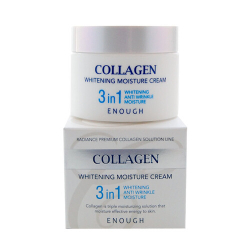 Enough Collagen 3 in 1 Whitening Moisture Cream увлажняющий и отбеливающий крем для лица с коллагеном