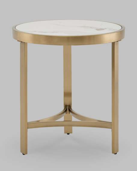 Журнальный столик Адриана 50*50 см светлая керамика