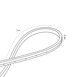 ULS-N01-2835-120LED-m-6mm-IP67-DC12V-9W-m-5M-6500K Светодиодная гибкая герметичная лента. NEON. Катушка 5м. в блистере. Дневной белый свет 6500K. ТМ Uniel