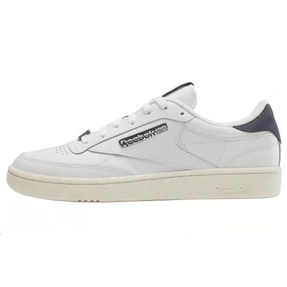 Reebok CLUB C 85-дюймовой Кроссовкой для скейтборда Низкие Белые Черные кроссовки