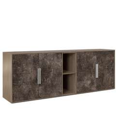 Шкаф низкий 4 створки, с нишей