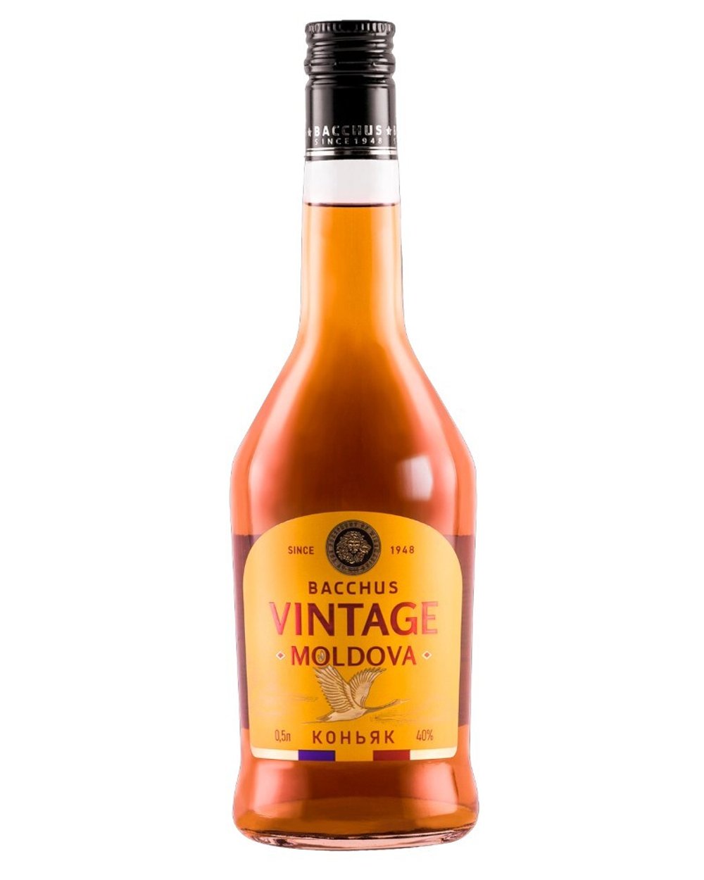 Коньяк Трехлетний Bacchus Vintage Moldova 0.5