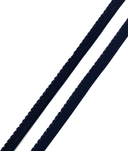 Отделочная резинка ажурная темно-синяя 10 мм, цв. 2146