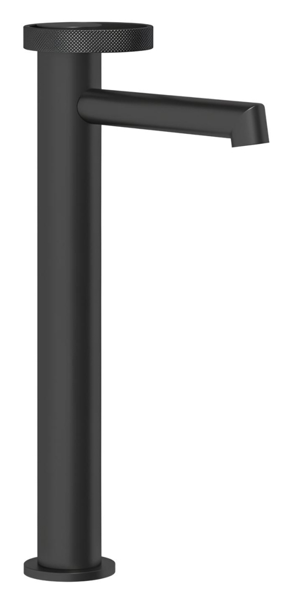 Смеситель для раковины Gessi Anello, высокий, короткий излив, цвет Matte Black