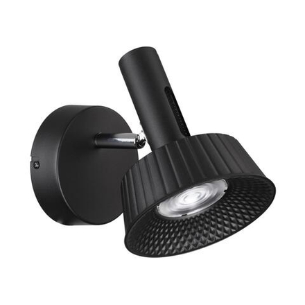 6643/7WL HIGHTECH ODL24 000 черный/металл/акрил Настенный светильник (выкл на корпусе) IP20 LED 10W 3000K 220V MALI