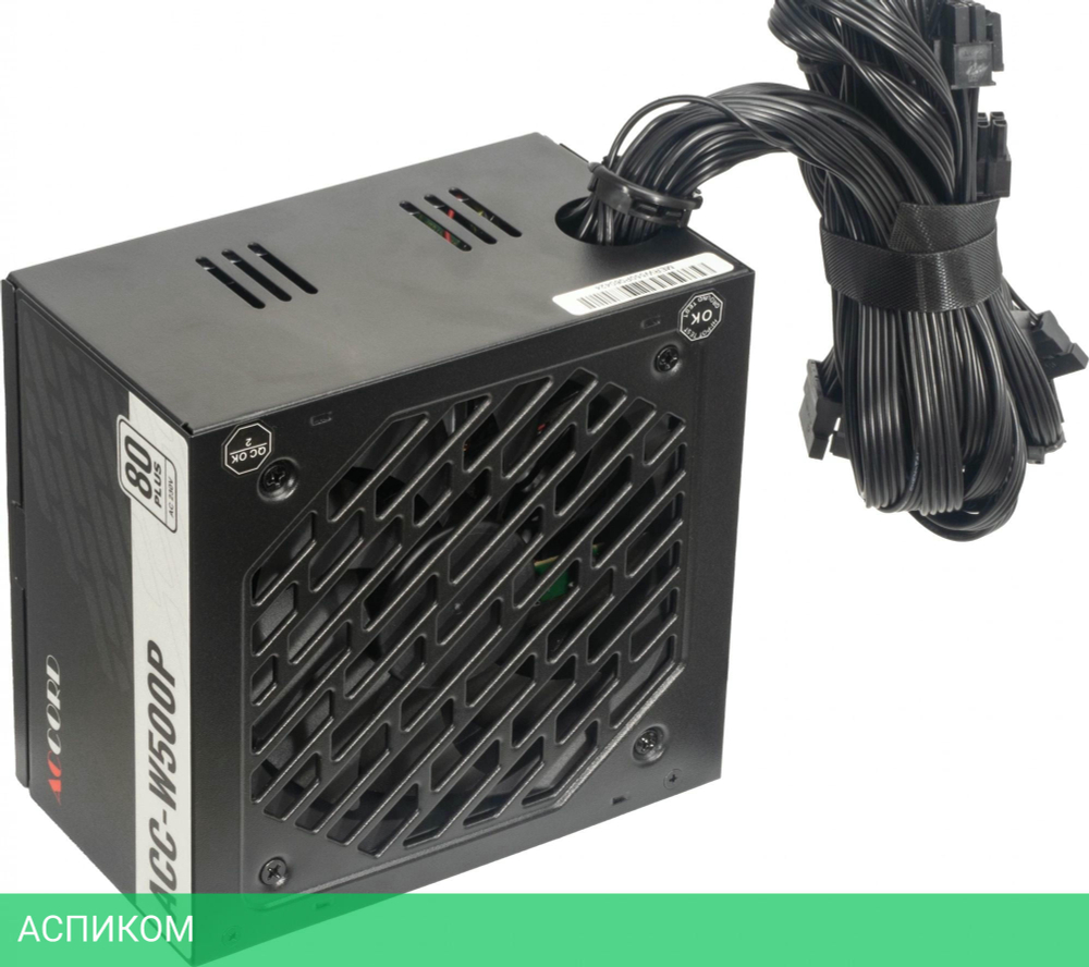 Блок питания Accord ATX 500W 80 Plus White (ACC-W500P)