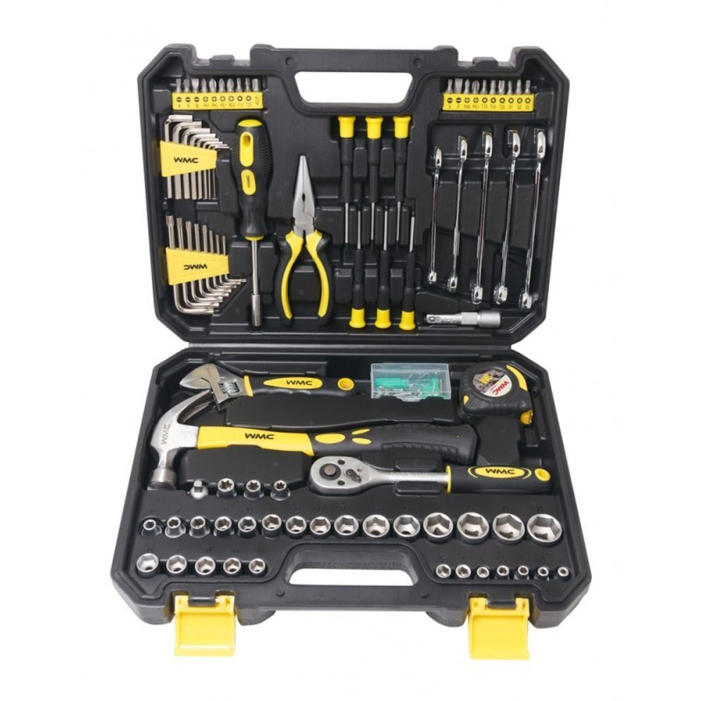 Набор инструментов 128 предметов 1/4'', 3/8'' WMC TOOLS 30128
