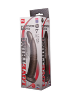 Чёрная насадка на пояс харнесс PLATINUM BENT 3 - 20 см. (Цвет: черный)