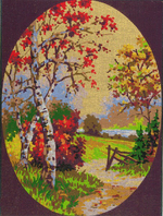 "Осень"-10460 канва с рисунком