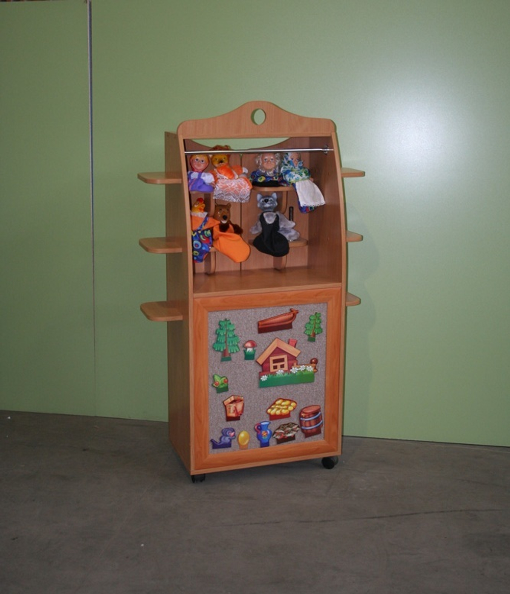 Театр-ширма с ковролином "Карабас-Барабас" (на колесах)