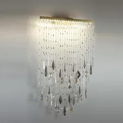 5420/24WL HALL ODL_EX25 065 античная бронза/металл/стекло/хрусталь Настенный светильник LED 24W 4000K 1437Лм AFINA