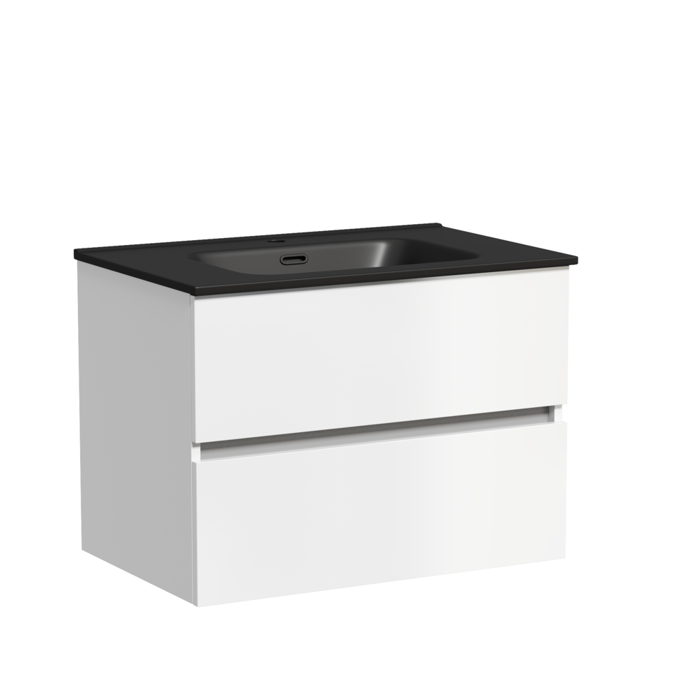 Тумба подвесная под раковину Sancos Urban, белый глянец 690х450х550