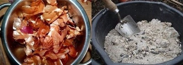 Удобрения из золы и луковой шелухи: рецепты для сада
