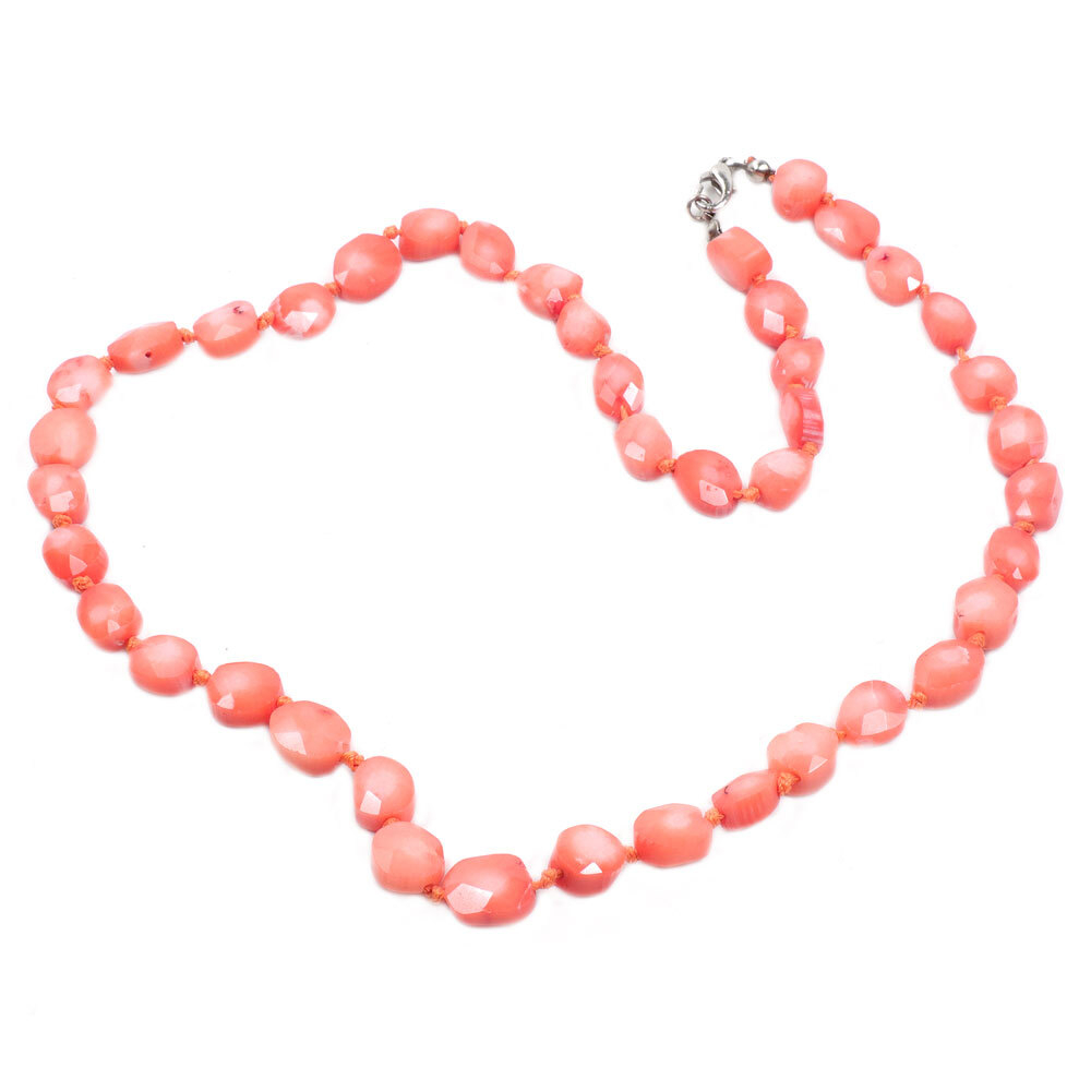 Бусы "Фрейя" коралл розовый асс.