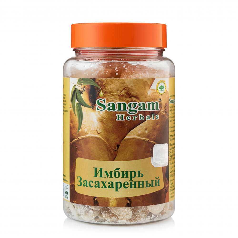 Имбирь засахаренный Sangam Herbals Ginger candy, 100 г