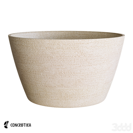 Кашпо BOWL EROSIA YELLOW D52 H29