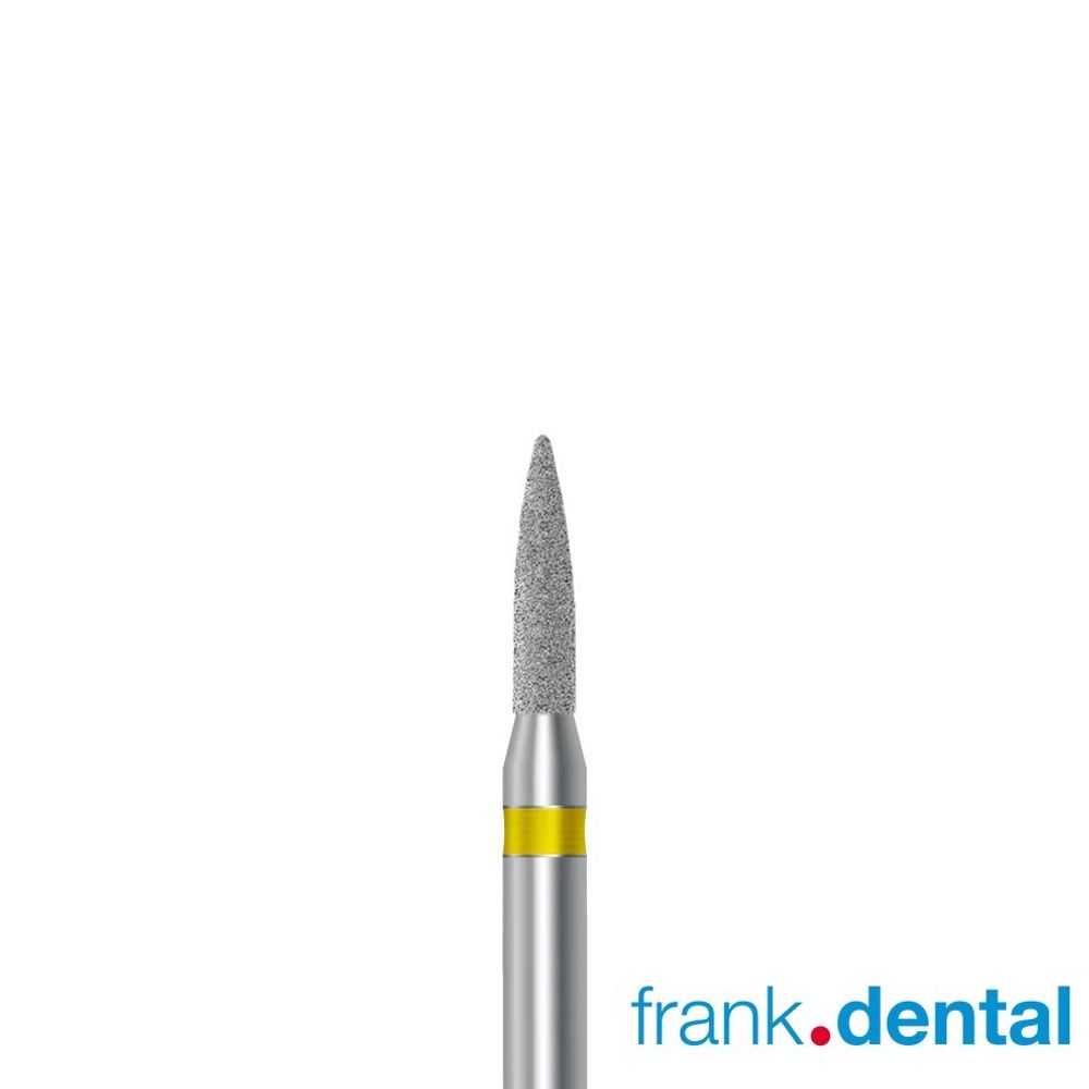 Бор алмазный желтый Frank Dental типа FG - D.861.012.C.FG