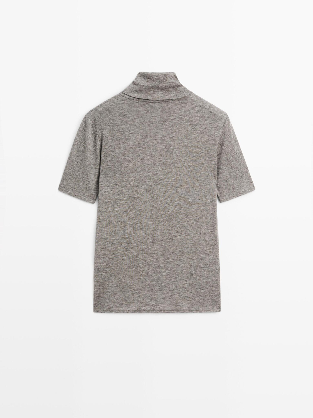 Massimo Dutti Футболка с высоким воротником, норка