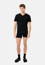 Lacoste 3 PACK - Базовая футболка - Чёрный