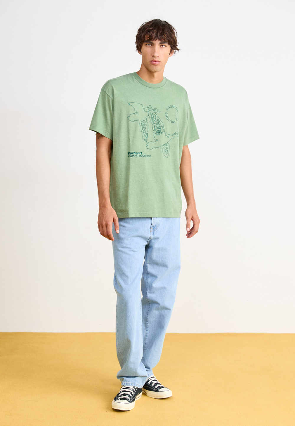 Carhartt WIP Прямые джинсы - Белый
