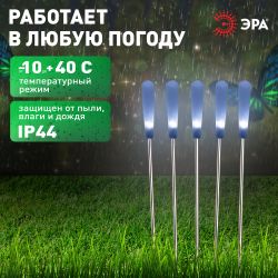 Светильник уличный ЭРА ERASF23-13 Камыши на солнечной батарее садовый высота 60 см 5 шт 5 LED | Садовые декоративные светильники