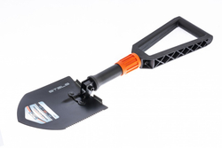 Лопата походная, 150х205х253 - 590 мм, пластик. рукоятка, складная в чехле, Stels