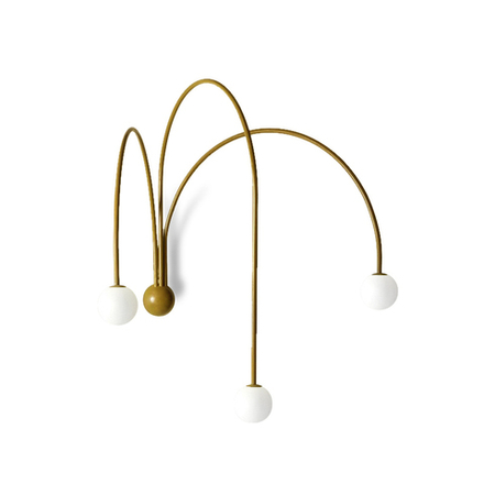 Wall design lamp Spring by Michael Anastassiades (Gold)