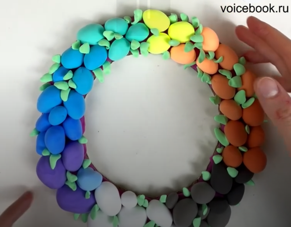 Лепим украшение на пасху