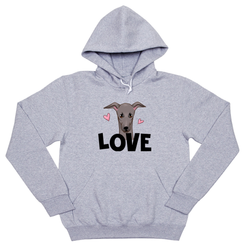 Толстовка "Левретка - LOVE"