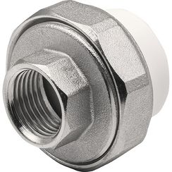 Муфта THERMOLIGHT комбинированная разъемная PP-R ВР 25х1/2 белый (10/160)