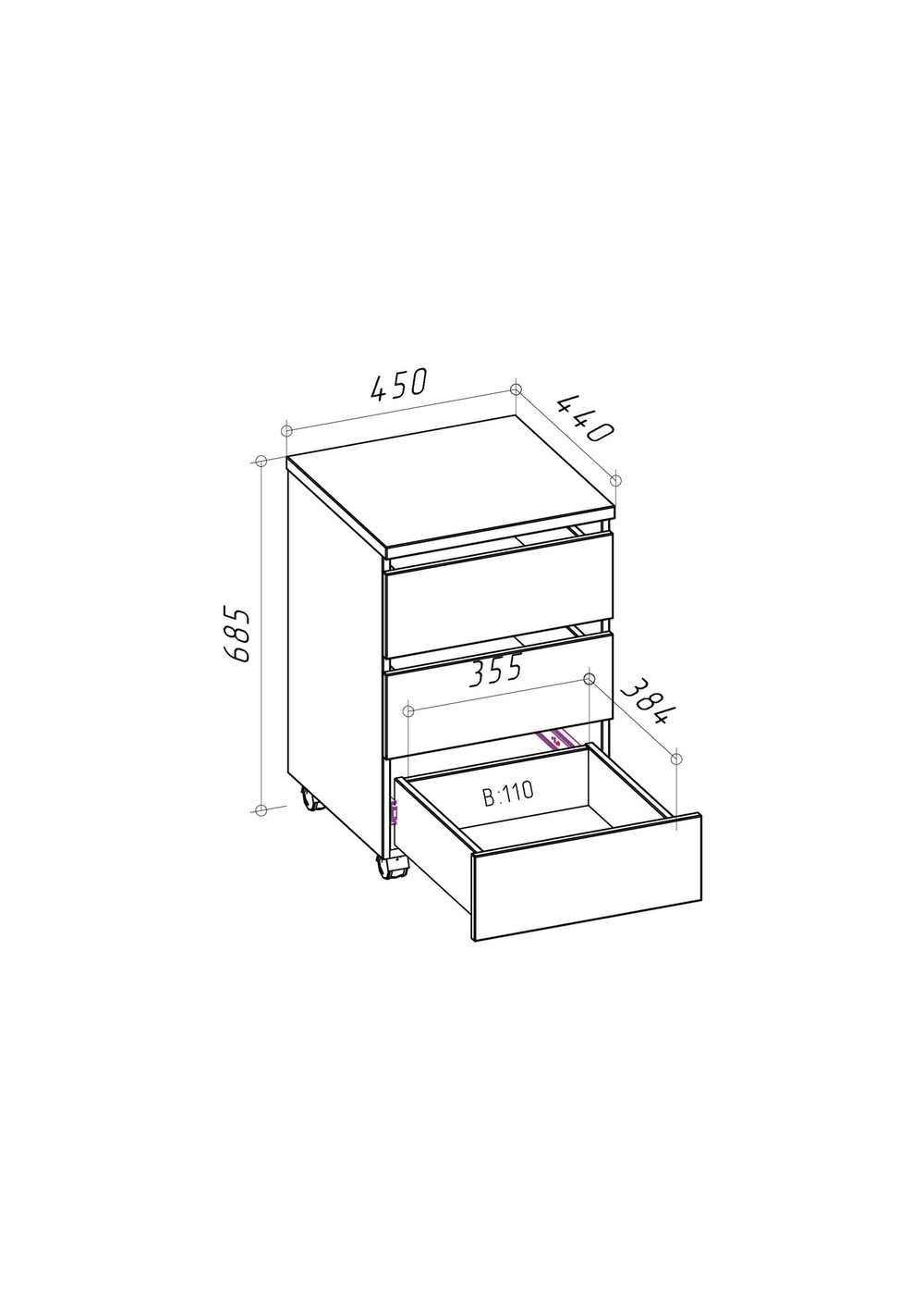 Подкатная тумба SHIFT_01