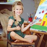 Краски акварельные ЮНЛАНДИЯ "ШКОЛЬНЫЕ", 12 цветов, медовые, С КИСТЬЮ, пластиковая коробка, 191527