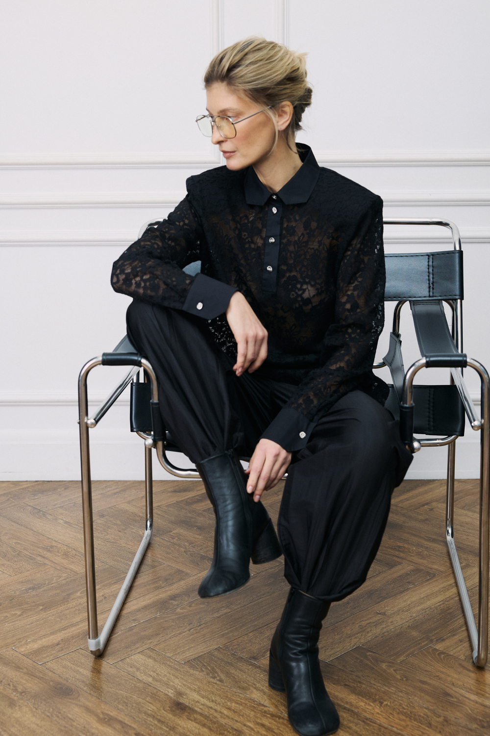 Блуза кружевная